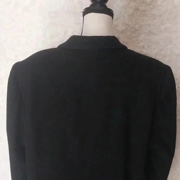 Eddie Bauer Black Cashmere/Wool Coat. Size - Picture 5 of 8